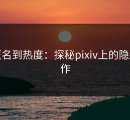 从匿名到热度：探秘pixiv上的隐藏佳作