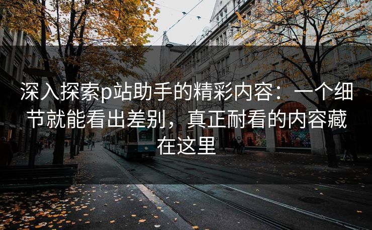 深入探索p站助手的精彩内容：一个细节就能看出差别，真正耐看的内容藏在这里-第1张图片-p站网页版视频站 | p站镜像资源页