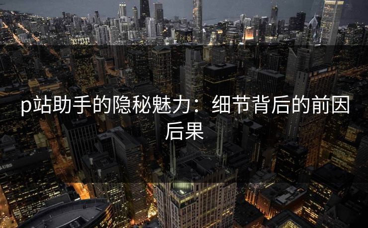 p站助手的隐秘魅力：细节背后的前因后果-第1张图片-p站网页版视频站 | p站镜像资源页