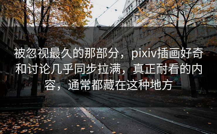 被忽视最久的那部分，pixiv插画好奇和讨论几乎同步拉满，真正耐看的内容，通常都藏在这种地方-第1张图片-p站网页版视频站 | p站镜像资源页