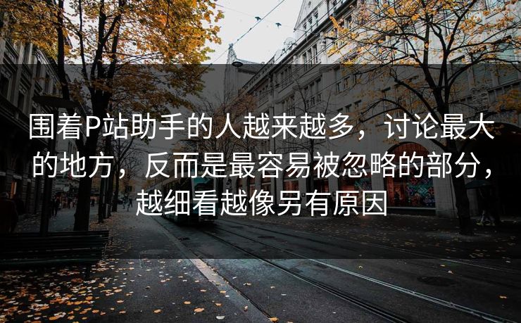 围着P站助手的人越来越多，讨论最大的地方，反而是最容易被忽略的部分，越细看越像另有原因-第1张图片-p站网页版视频站 | p站镜像资源页